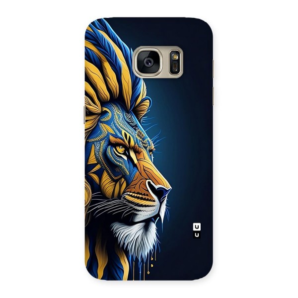 Premium Lion Abstract Side Art Back Case for Galaxy S7