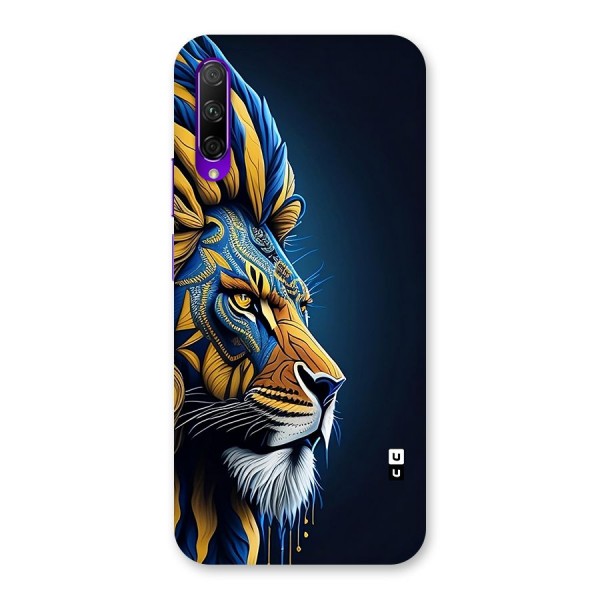 Premium Lion Abstract Side Art Back Case for Honor 9X Pro