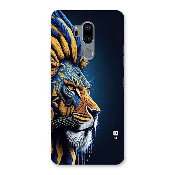 Premium Lion Abstract Side Art Back Case for LG G7