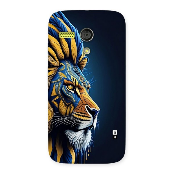 Premium Lion Abstract Side Art Back Case for Moto G