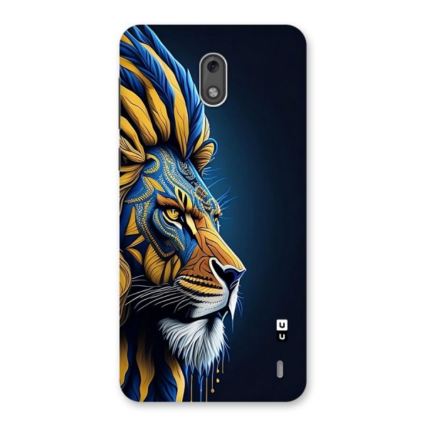 Premium Lion Abstract Side Art Back Case for Nokia 2