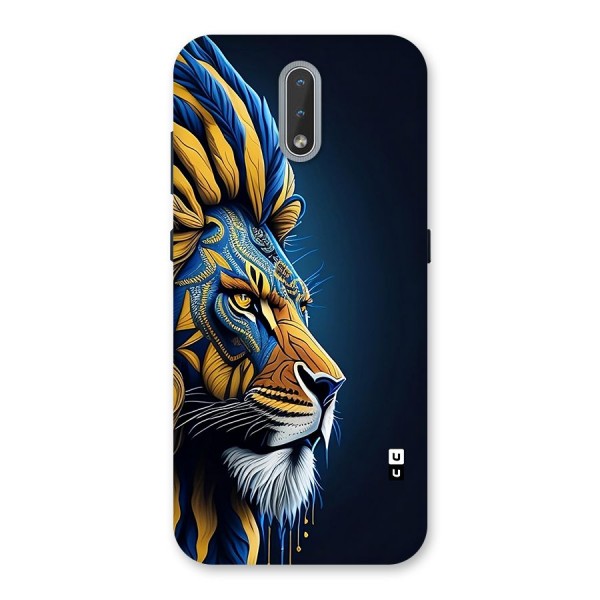 Premium Lion Abstract Side Art Back Case for Nokia 2.3