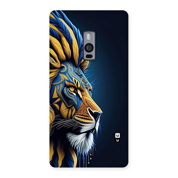 Premium Lion Abstract Side Art Back Case for OnePlus 2