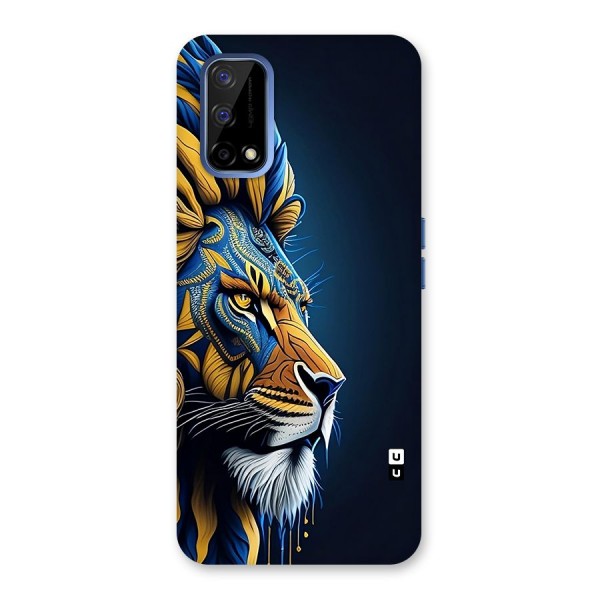 Premium Lion Abstract Side Art Back Case for Realme Narzo 30 Pro