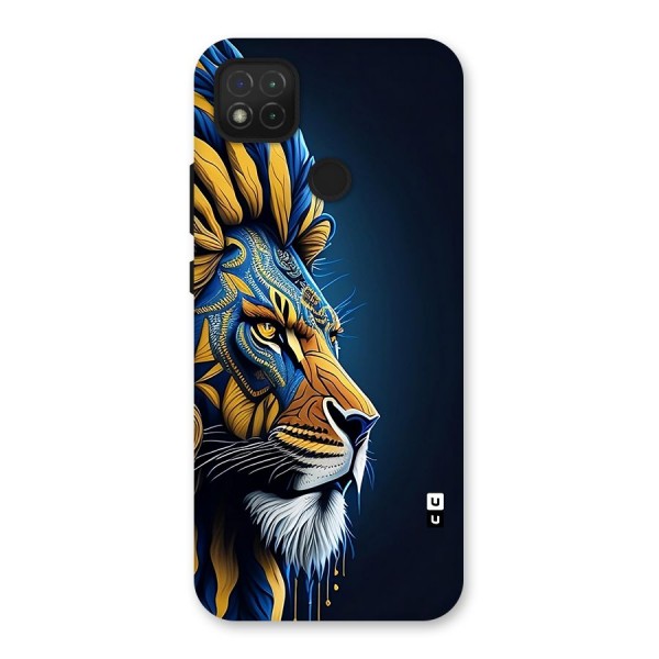 Premium Lion Abstract Side Art Back Case for Redmi 9