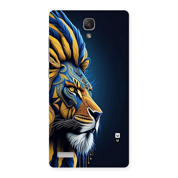 Premium Lion Abstract Side Art Back Case for Redmi Note