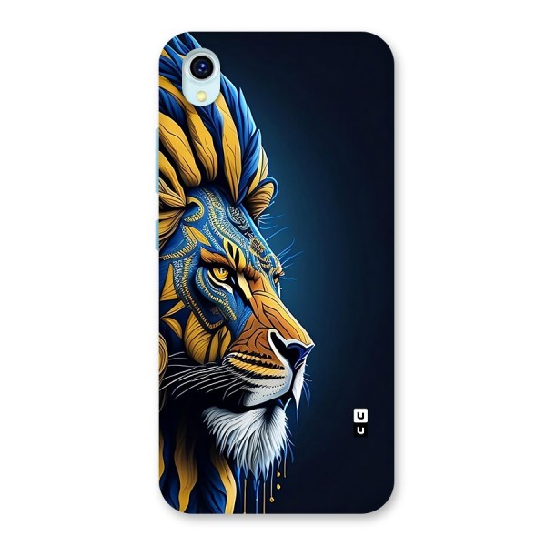 Premium Lion Abstract Side Art Back Case for Vivo Y1s