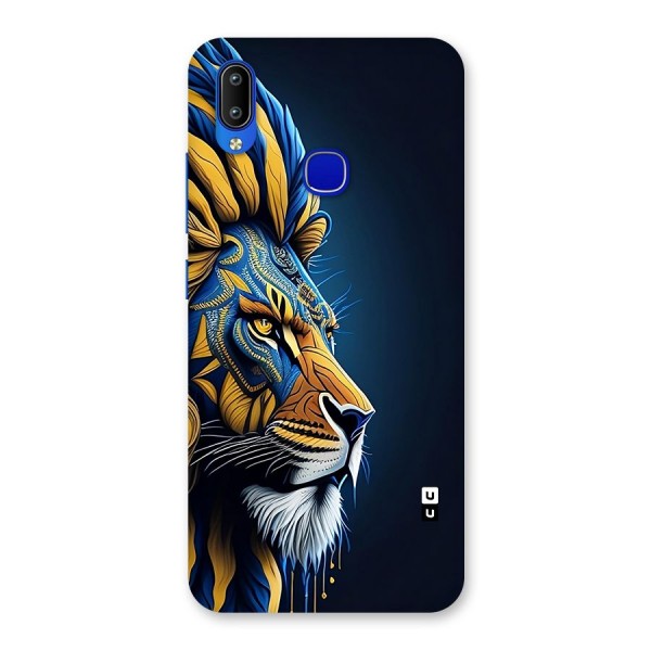 Premium Lion Abstract Side Art Back Case for Vivo Y91