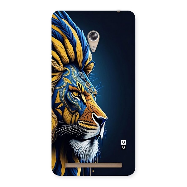 Premium Lion Abstract Side Art Back Case for Zenfone 6