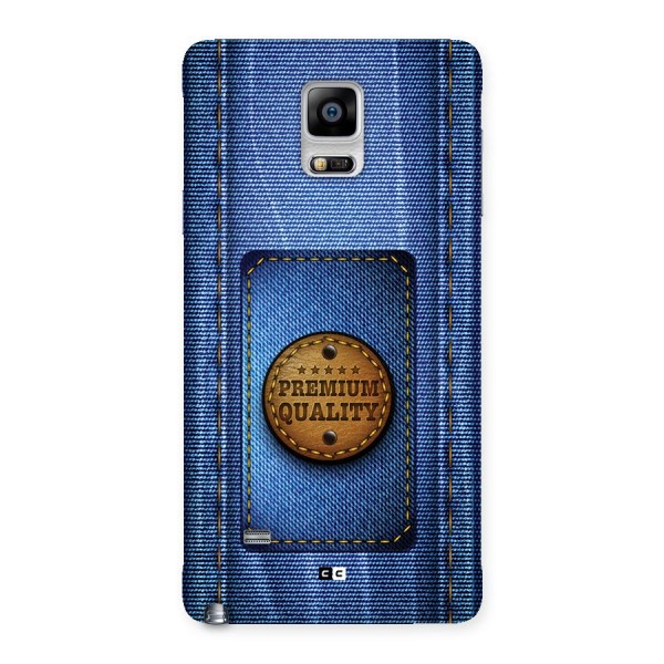 Premium Quality Denim Back Case for Galaxy Note 4