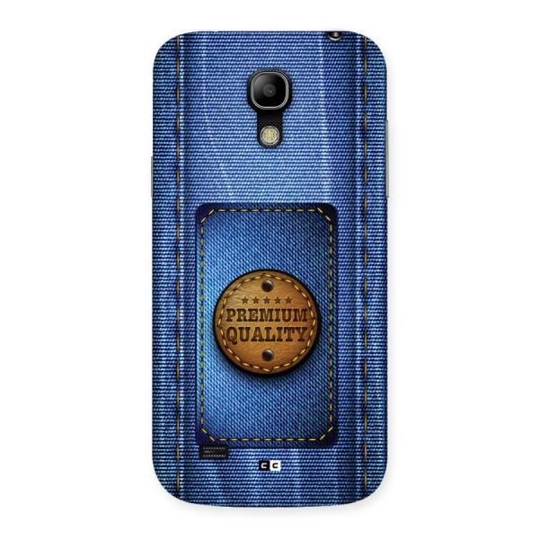 Premium Quality Denim Back Case for Galaxy S4 Mini