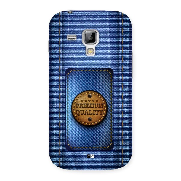 Premium Quality Denim Back Case for Galaxy S Duos