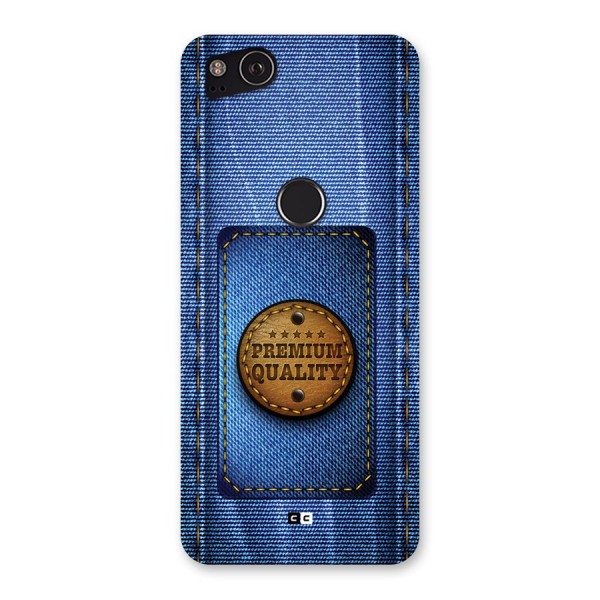 Premium Quality Denim Back Case for Google Pixel 2