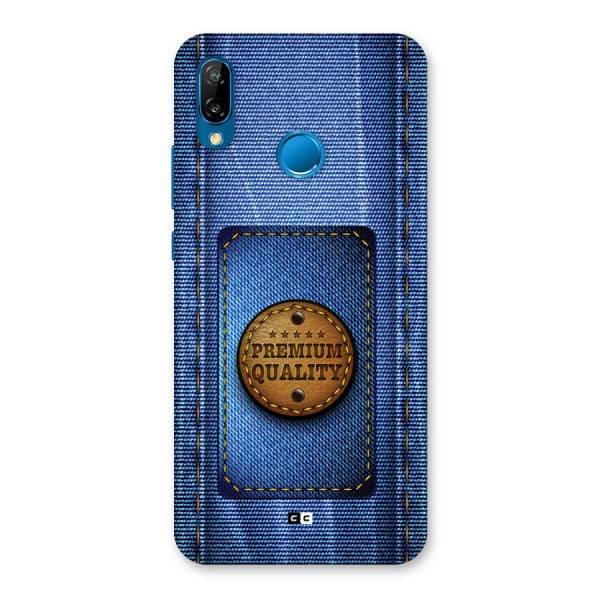 Premium Quality Denim Back Case for Huawei P20 Lite