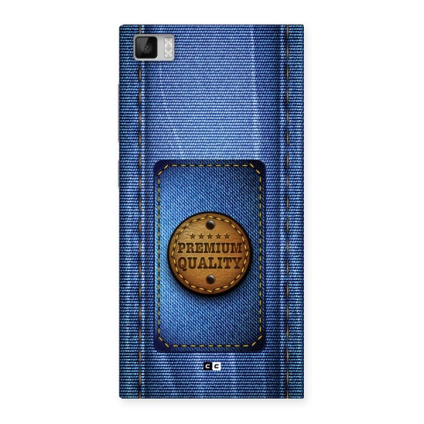 Premium Quality Denim Back Case for Mi3