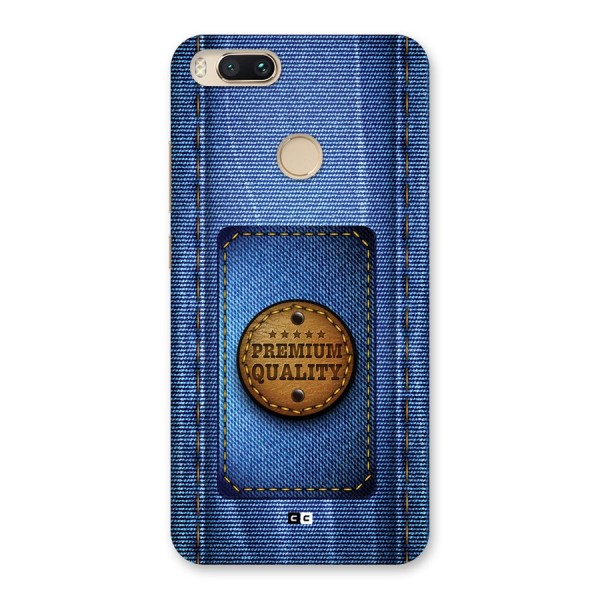 Premium Quality Denim Back Case for Mi A1