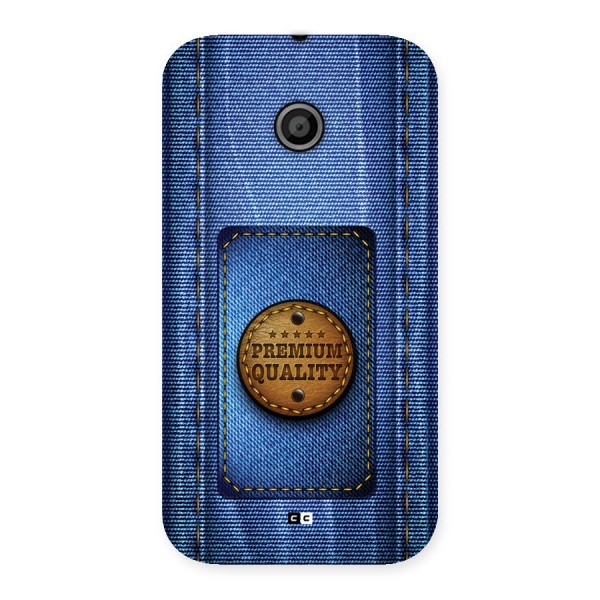 Premium Quality Denim Back Case for Moto E