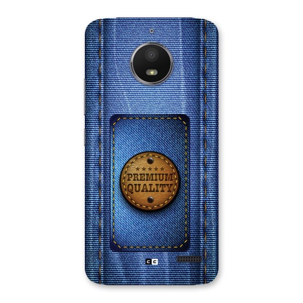 Premium Quality Denim Back Case for Moto E4