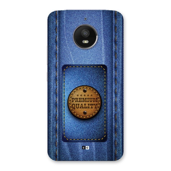 Premium Quality Denim Back Case for Moto E4 Plus