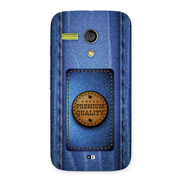 Premium Quality Denim Back Case for Moto G