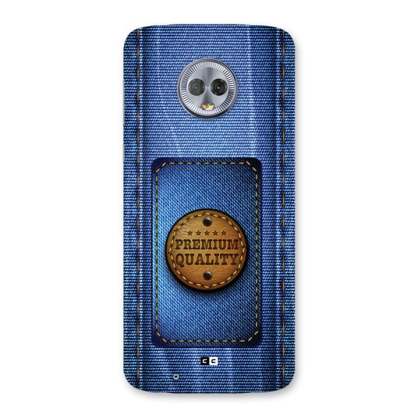 Premium Quality Denim Back Case for Moto G6