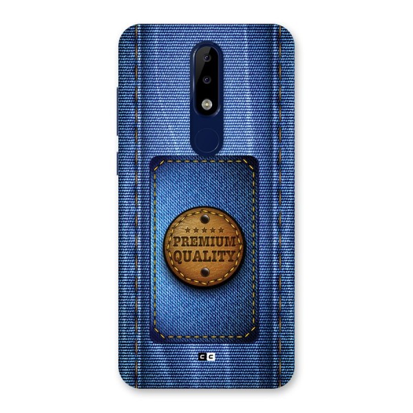 Premium Quality Denim Back Case for Nokia 5.1 Plus