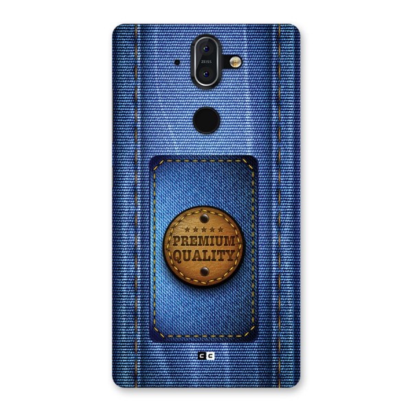 Premium Quality Denim Back Case for Nokia 8 Sirocco