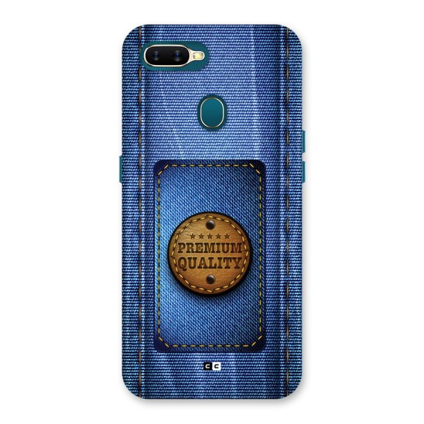 Premium Quality Denim Back Case for Oppo A12