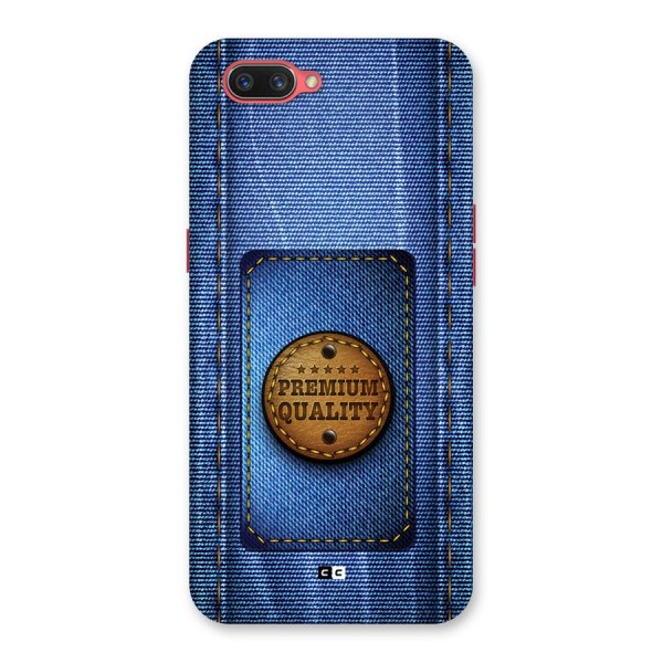 Premium Quality Denim Back Case for Oppo A3s