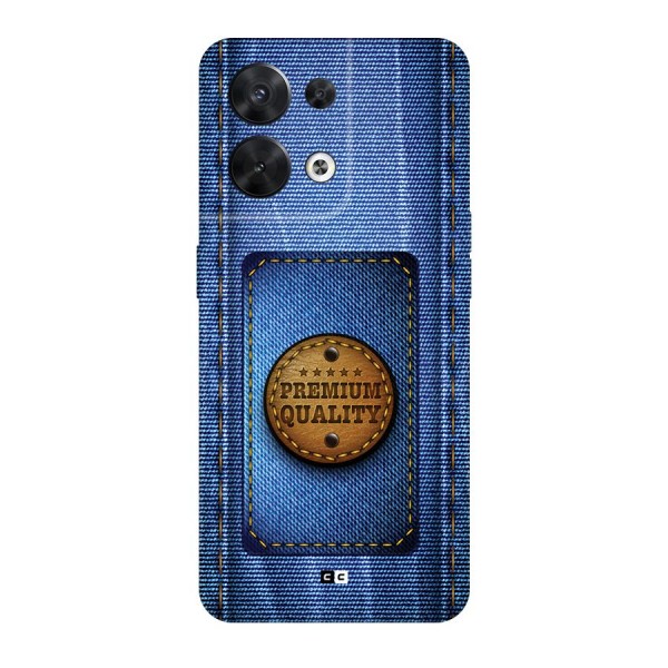 Premium Quality Denim Back Case for Oppo Reno8 5G