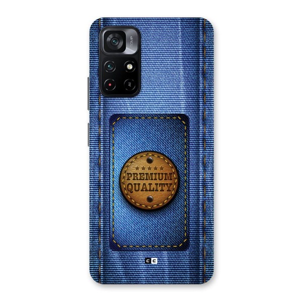 Premium Quality Denim Back Case for Poco M4 Pro 5G