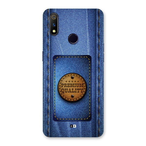 Premium Quality Denim Back Case for Realme 3 Pro