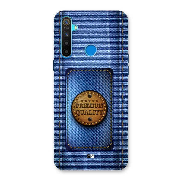 Premium Quality Denim Back Case for Realme 5s