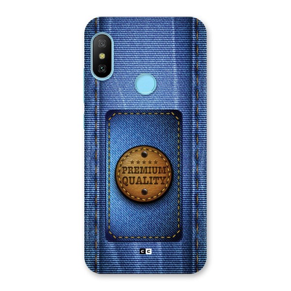 Premium Quality Denim Back Case for Redmi 6 Pro