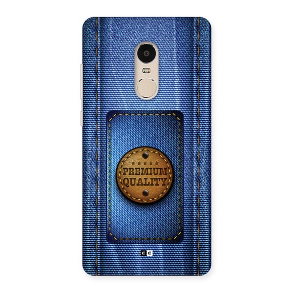 Premium Quality Denim Back Case for Redmi Note 4