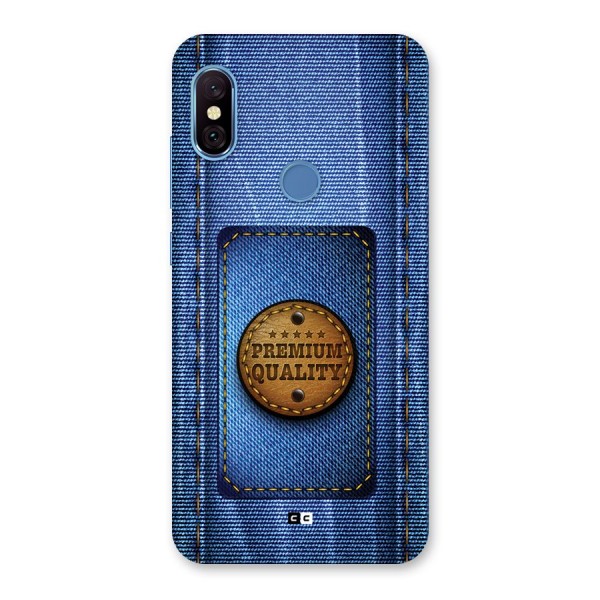 Premium Quality Denim Back Case for Redmi Note 6 Pro