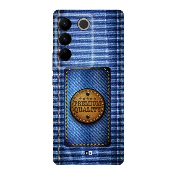 Premium Quality Denim Back Case for Vivo V27