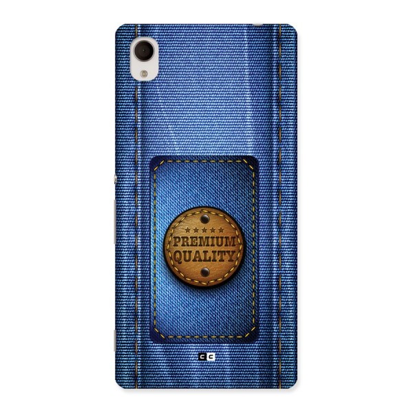 Premium Quality Denim Back Case for Xperia M4 Aqua