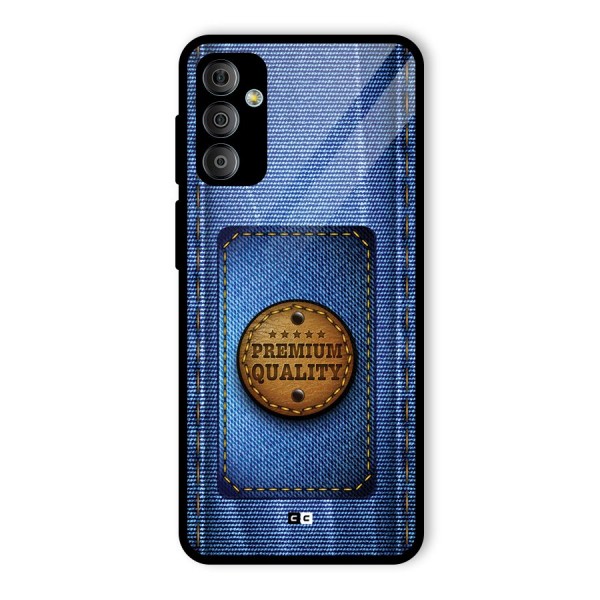 Premium Quality Denim Glass Back Case for Galaxy F23