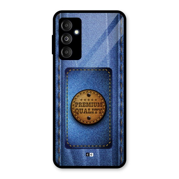 Premium Quality Denim Glass Back Case for Galaxy M14 5G