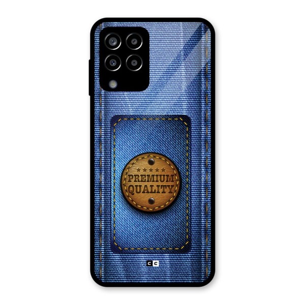 Premium Quality Denim Glass Back Case for Galaxy M33