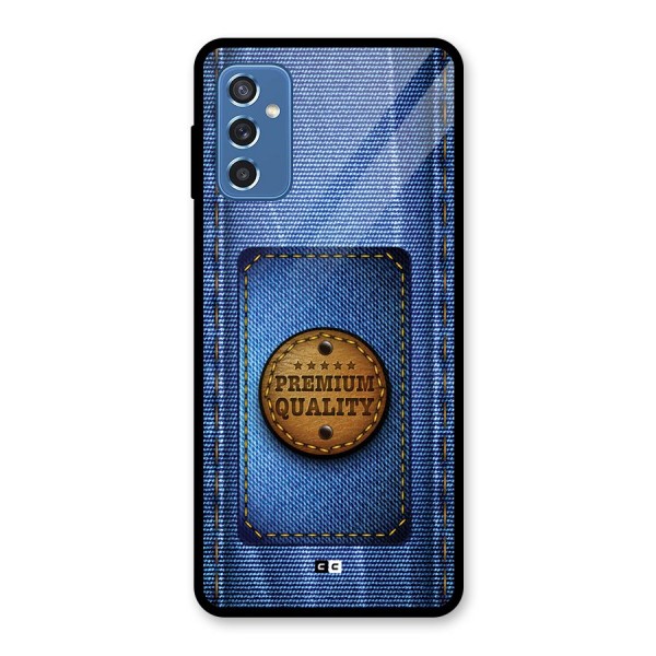 Premium Quality Denim Glass Back Case for Galaxy M52 5G