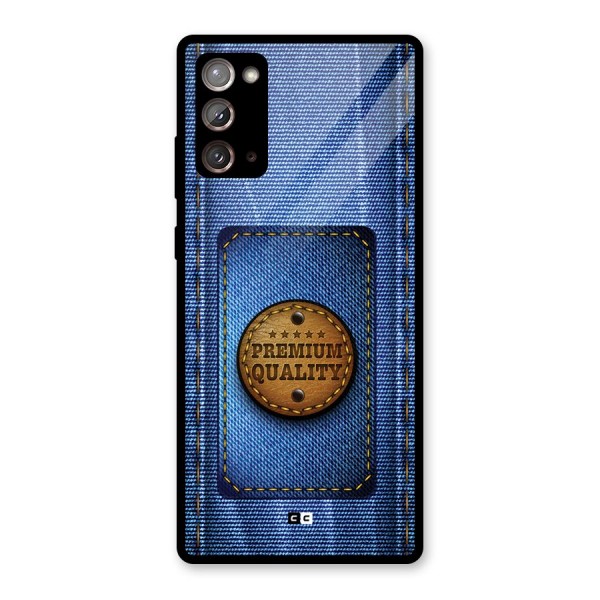 Premium Quality Denim Glass Back Case for Galaxy Note 20