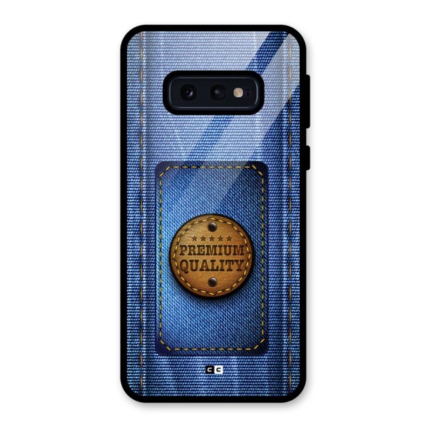 Premium Quality Denim Glass Back Case for Galaxy S10e