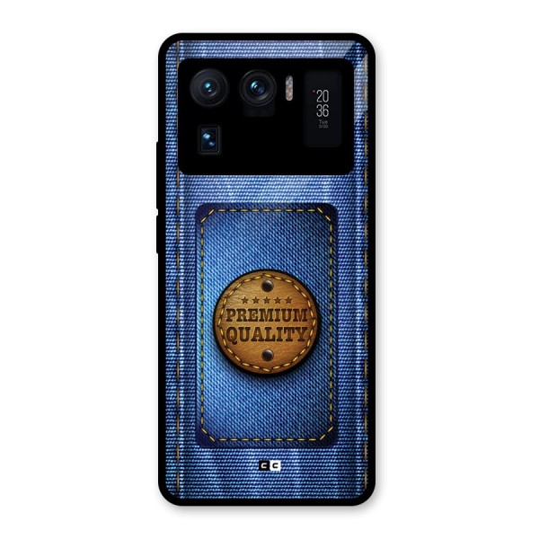 Premium Quality Denim Glass Back Case for Mi 11 Ultra