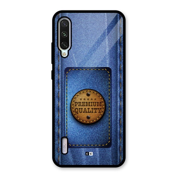 Premium Quality Denim Glass Back Case for Mi A3