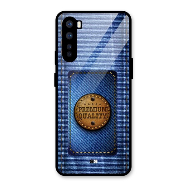 Premium Quality Denim Glass Back Case for OnePlus Nord