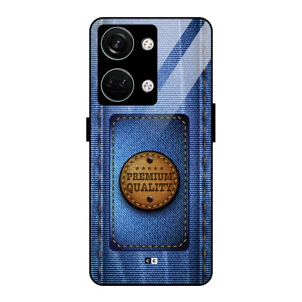 Premium Quality Denim Glass Back Case for Oneplus Nord 3