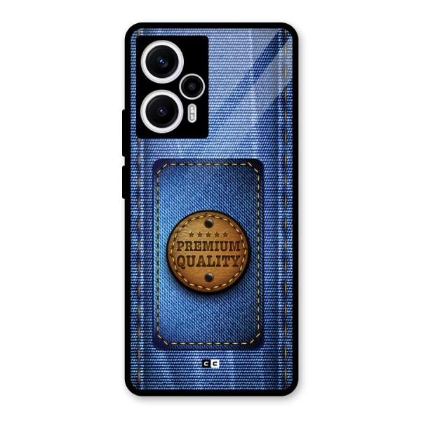 Premium Quality Denim Glass Back Case for Poco F5