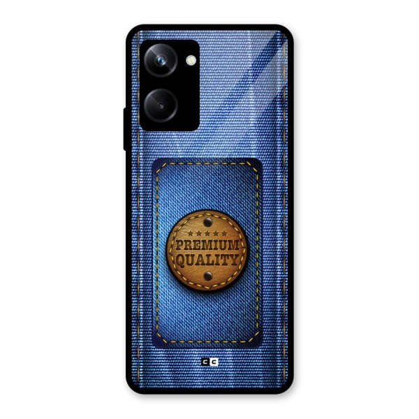 Premium Quality Denim Glass Back Case for Realme 10 Pro